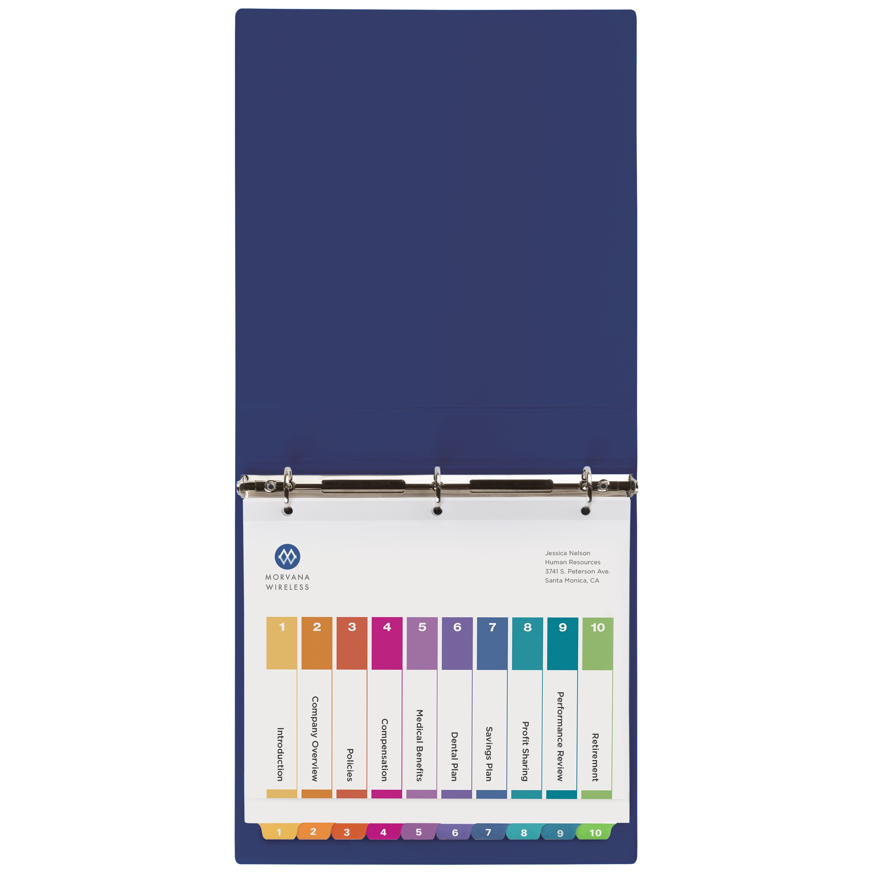 Ready Index® Extra-Wide Dividers, 10 Tabs 11165 | Avery